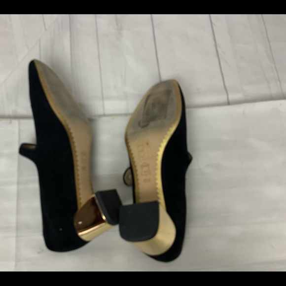 Tory Burch Black Suede Maryjane Shoes. Sz 6M - Picture 4 of 5